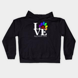 LOVE Key West Cats Kids Hoodie